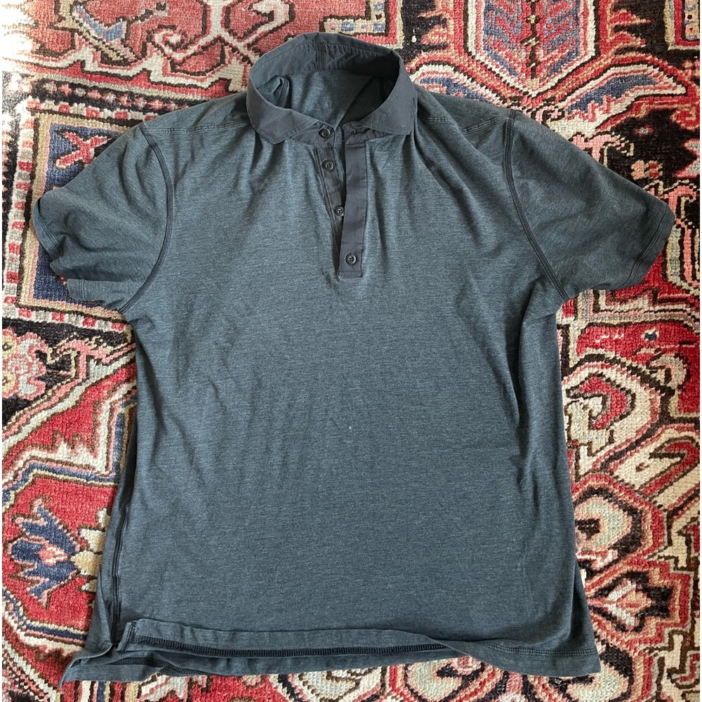 Lululemon Men’s Gray & Black Polo